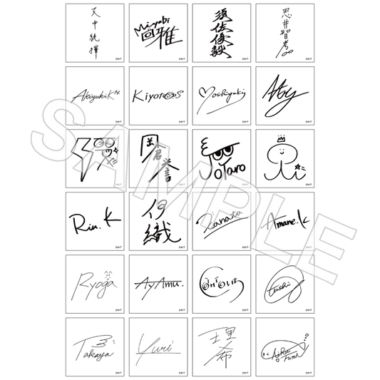 【AGF2025】サインステッカーコレクション 2枚セット